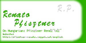 renato pfisztner business card